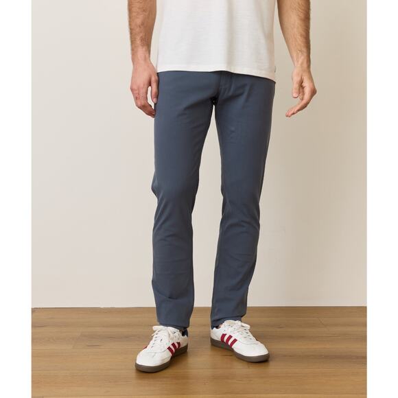 Marine Layer Men's 5 Pocket Breeze Slim Fit Pant Ombre Blue Size 30/32 - Picture 3 of 8